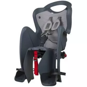 Детское велокресло BELLELLI Mr Fox Clamp, заднее, до 22 кг, grey lux, 01FXM00002LX