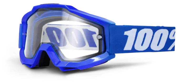 Очки велосипедные 100% Accuri Enduro Reflex Blue / Clear Dual Lens, 50202-002-02