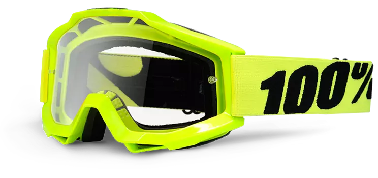 Очки велосипедные 100% Accuri Fluo Yellow / Clear Lens, 50200-004-02
