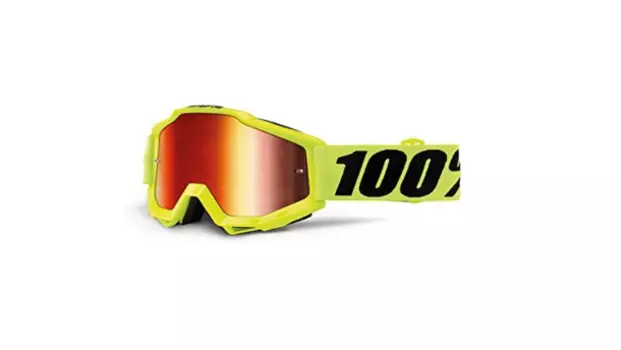 Очки велосипедные 100% Accuri, подростковые, JR Fluo Yellow / Mirror Red Lens, 50310-004-02