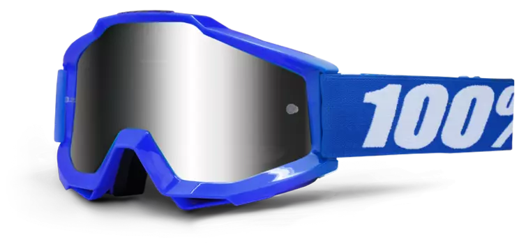 Очки велосипедные 100% Accuri Sand Reflex Blue / Grey Smoke Lens, 50201-002-02