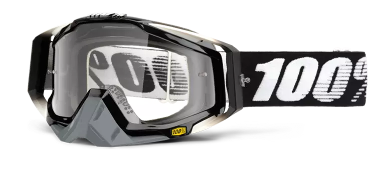 Очки велосипедные 100% Racecraft Abyss Black / Clear Lens, 50100-001-02