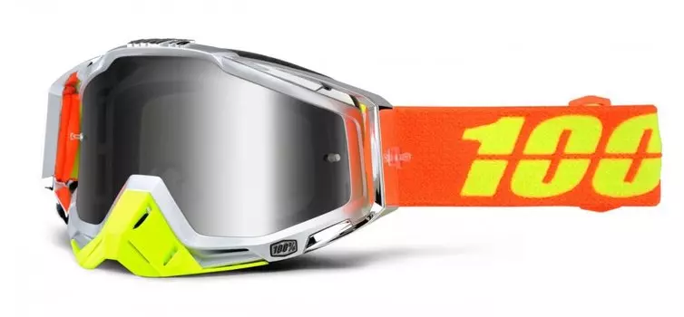 Очки велосипедные 100% Racecraft Airstream Goggles / Mirror Silver Lens, 50110-167-02