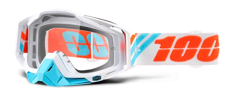 Очки велосипедные 100% Racecraft Calculus Ice / Clear Lens, 50100-205-02