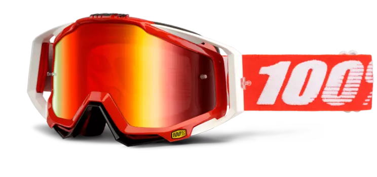 Очки велосипедные 100% Racecraft Fire Red / Mirror Red Lens, 50110-003-02