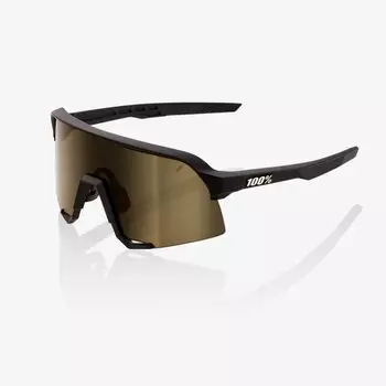 Очки велосипедные 100% S3 Soft Tact Black / Soft Gold, спортивные, 61034-100-69