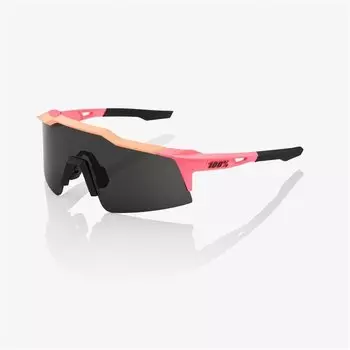 Очки велосипедные 100% Speedcraft SL, спортивные, Matte Washed Out Neon Pink / Smoke Lens, 61002-102-01