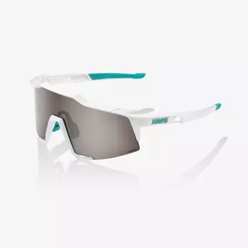 Очки велосипедные 100% Speedcraft, спортивные, BORA Hans Grohe Team White HiPER Silver Mirror, 61001-331-76