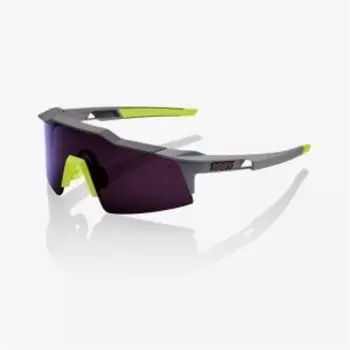Очки велосипедные 100% Speedcraft, SL Soft Tact Midnight Mauve / Purple Lens, 61002-053-78