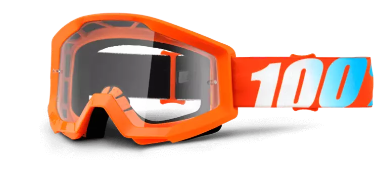 Очки велосипедные 100% Strata Orange / Clear Lens, 50400-006-02