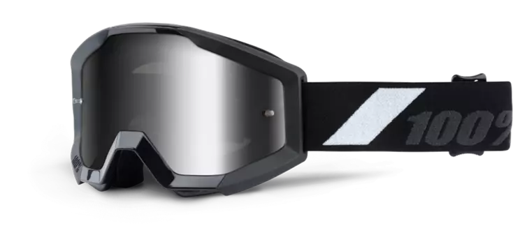 Очки велосипедные 100% Strata, подростковые, JR Goliath / Mirror Silver Lens, 50510-166-02