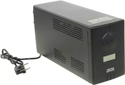 ИБП Powercom INFINITY INF-800, 800 VA, 480 Вт, EURO, розеток - 2, USB, черный (без аккумуляторов)