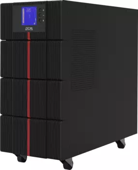 ИБП Powercom Macan MAC-6000-L, 6000 В·А, 6 кВт, компьютерные (IEC C13/C19) + клеммная колодка, розеток - 10, USB, черный (MAC-6000-L)