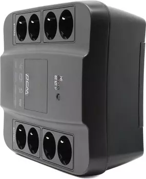 ИБП Powercom Spider SPD-1000U, 1000 В·А, 550 Вт, EURO, розеток - 8, USB, черный (SPD-1000U)