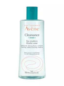 Avene Клинанс, вода мицеллярная для жирной кожи, склонной к акне 400 мл