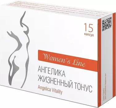 Ангелика, Жизненный тонус, капсулы 0,5 г, 15 шт.