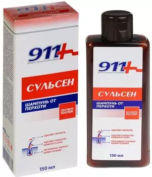 911 Сульсен, шампунь 1% от перхоти, 150 мл