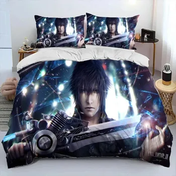 Final Fantasy Series Игры Комплект постельного белья для мальчиков и девочек Twin Queen King Size Пододеяльник Наволочка Кровать для мальчиков Взрослый Домашний текстиль EU Single 135x200cm