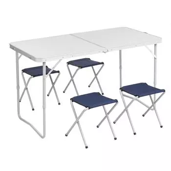 Набор мебели, стол + 4 табурета (T-PR-FS-60x120+4) (пр-во Тонар) Premier Fishing