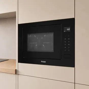 Микроволновая печь Haier HMX-BTG259B встраиваемая 25 л 59.5x40x38.4 см сенсорное управление цвет черный