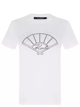 Футболка хлопковая KARL LAGERFELD