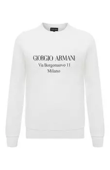 Хлопковый свитшот Giorgio Armani
