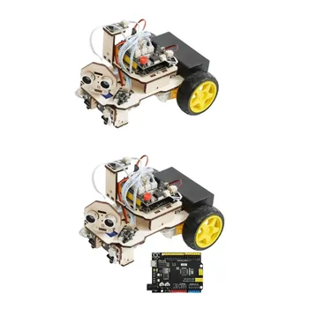 Робот RC Smart Car с сервопитанием Программирование DIY стартовый комплект для