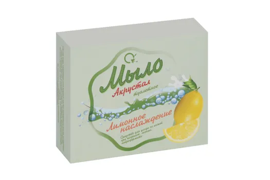 Мыло Акрустал Лимонное наслаждение д/тела, 100 г
