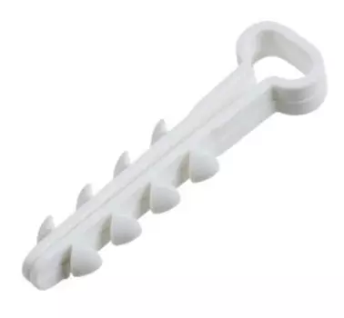 Дюбель-хомут Rexant 07-4608 5-8мм, прямоугольный, белый (100 шт/уп)