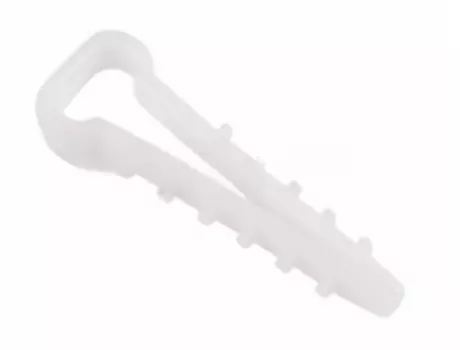 Дюбель-хомут Rexant 07-4610 5-10мм, прямоугольный, белый (100 шт/уп)