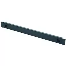 Фальшпанель Eurolan 25M-1U-03BL 19" 1U черная, на фиксаторах