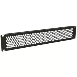 Фальшпанель Hyperline BPD-2-RAL9005 перфорированная на 2U, цвет черный (RAL 9005)