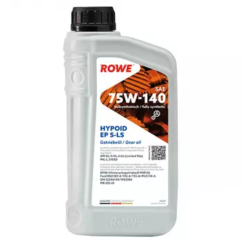 Трансмиссионное масло ROWE HIGHTEC HYPOID EP S-LS 75W-140, 1 л