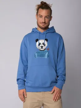 Толстовка wat? Apparel Sweatshirt Panda, цвет Bright Blue