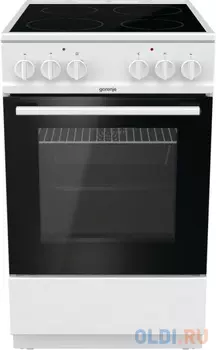 Электрическая плита GORENJE/ Стеклокерамическая плита, Класс энергопотребления: A, Конструкция: Отдельностоящий прибор, Ширина: 500 мм, Высота: 850 мм