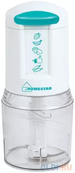 ИЗМЕЛЬЧИТЕЛЬ "HOMESTAR" HS-2007, ЧАША 1 Л, 300 ВТ, 2 СКОРОСТИ (1/12)