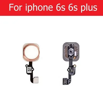 Гибкий кабель кнопки «Домой» в сборе с датчиком для iPhone 5S SE 6 6S Plus, запасные части для телефона IPhone 6/6 Plus чёрный