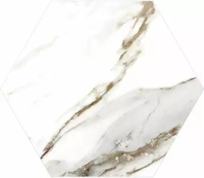 Керамогранит Oset Calacatta Gold Hex 20x24