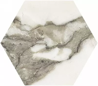 Керамогранит Oset Calacatta Majestic Hex 20x24