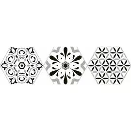 Керамогранит Oset Deco Versalles HEX Black 20x24