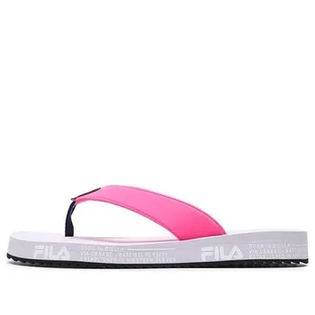 Тапочки core fashion slippers 'pink white' Fila, розовый