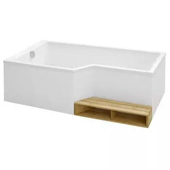 Акриловая ванна Jacob Delafon Bain Douche Neo 180x90 R E6D004R-00 без гидромассажа