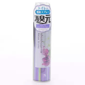 Kobayashi Shoshugen Relax Aroma Освежитель-аэрозоль для туалета аромат нежных цветов, 280 мл