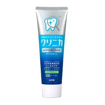 Lion Зубная паста "Clinica Advantage Citrus mint" с ароматом цитруса и мяты, туба 130 гр