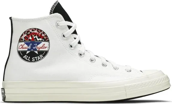 Кроссовки Converse Chuck 70 Hi Logo Play - White Rush Blue, белый