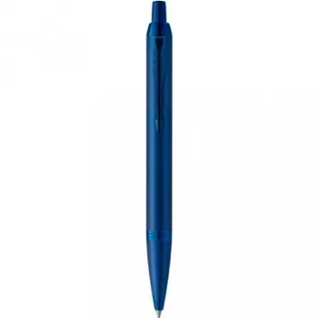 Ручка шариков. Parker IM Monochrome K328 (CW2172966) Blue PVD M син. черн. подар.кор. сменный стержень 1стерж. кругл. телескопич.корпус