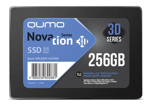 Твердотельный накопитель (SSD) Qumo 256Gb Novation, 2.5", SATA3 (Q3DT-256GSKF)
