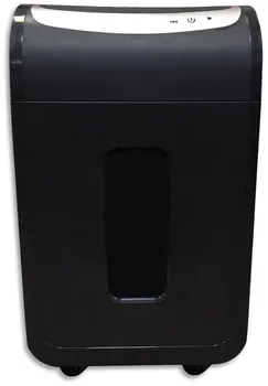 Шредер Office Kit S218, секретность P-5, фрагменты, объем 30 л, кол-во листов до 22 шт., скрепки, скобы, карты, CD, черный (OK1913S218)