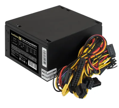 Блок питания ATX Exegate 800NPX EX292181RUS-PC (800W, PC, 12cm fan, 24pin, 2x(4+4)pin, PCI-E, 3xSATA, 2xIDE, black, кабель 220V в комплекте)