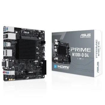 Материнская плата ASUS N100I-D D4-CSM, SoC, Intel Quad-Core N100, 0, 1xDDR4 SODIMM, SATA3, 7.1-ch, GLAN, 6 USB 3.2, VGA, HDMI, DP, mini-ITX, Retail